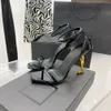 Designer Sandals heels Classics Women shoes fashion Dress shoe sexy Super 10cm Lady wedding Metal Belt buckle High Heel For Womens