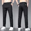 Calça masculina estilo bolha padrão casual moda moda slim coreano straight right risol marce calça 3 cores