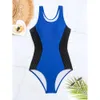 New Tight Fitting One-piece Swimsuit Vest Sleeveless Slim Fitting Fashionable Women's Swimsuit