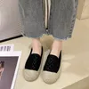 Scarpe casual calzature femminili espadrilles tela rotonda da donna in offerta estate 2024 arrivo di cotone basso prezzo a 39