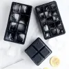 Outils 160 Grille Big Ice Tray Moule géant Jumbo Grand Food Grade Silicone Cube Cube Square Moule de glace Diy Ice Maker Ice Cube Cube