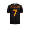 23 24 Maglia Romas Dördüncü 4. Futbol Jersey Kids Kit 2023 2024 Evde Üçüncü 3. Kırmızı Futbol Gömlek Kalsiyo Maglietta Tren Oyuncu Versiyonu Abraham Pellegrini Dybala