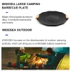 Cookware Widesea Camping Non Stick Barbecue Plate Outdoor Ovenware Korean BBQ Grill Picnic Frying Pan Cookware Tableware Supplies