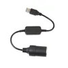 1pc 5V 2a USB bis 12 V Zigarette Leichter Sockel USB -Männlichkeit an weibliche Zigaretten -Leichteradapter -Konverter -Auto -Elektronikzubehör