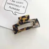 Haarklammern Barrettes Haarclip Acetat Rückenkopf Haarnadel Französisch Retro Meerjungfrau Farbe Haarklaue Kopfschmuck Haarnadel Frau 240426