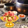 Corriere set di piatti di frutta tempio che offrono ciotola piatto da dessert per feste di Natale vassoio decorativo