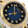 Designer Luxury Watch Man Diamond Watch Orologio di alta qualità orologio Gold Luxury Automatic Two Tone Diamond Marking con orologio Designer orologio clone con quadrante dorato 36mm