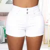 Damskie spodenki 2024 Letnie nowe czarno-białe dżinsowe spodenki dla kobiet moda sexy szczupły dżinsy slim dżinsy s-2xl D240426