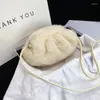 Shoulder Bags Faux Fur Small Crossbody For Women 2024 Winter Soft Warm Handbags Women's Travel Trending Hand Bag