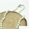 Biżuteria Kobiet Dziewczyna Pearl Krótki łańcuch Naszyjnik krążkowy wisiorek na orbitę na przyjęcie podarunkowe Akcesoria mody Wysoka jakość Drop Deliv Otxt1