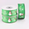 Feestdecoratie sneeuwpatroon lint kerstmis gekleurd voor touw tape inpak kleurboom ornamenten 10 mm