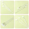 Makeup Brushes 4 Pcs Highlighters Mask Brush Facial For Fruit Acid Fan White Painting Acrylic