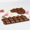 Moldes de tamanho múltiplo Love Silicone Chocolate Mold Heart Candy Jelly Baking Bolo de gelo molde Soop Making Set Set Gets Day's Day Gifts