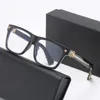 Óculos de sol designers Novos quadrados TR anti -azul lente plana leve para homens e mulheres Moda Face Face Class Compate PC óculos podem ser combinados com miopia