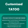 Party Decoration Customize Tattoos Stickers Water Resistant Temporary Wedding