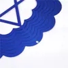 Figurine decorative da 12 pollici stelle blu design fili di vento con alta qualità a base di tela in metallo Faddish e Natal