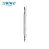 Plugs Livolo White Pearl Crystal Glass,eu Standard, Triple Glass Panel for Wall Switch&socket,c73sr11 (4 Colors)