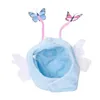 Appareils pour chiens Headgear Fixer Tape Cartoon Forme confortable Decorative Ins Style Hobe Up Plux Adorable Butterfly Wings Hat Po