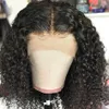 Synthetic Wigs Adhesive free wig short wave Bob 12A Malaysian lace front human hair wet twisted curly 13x4 Q240427