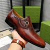 Designer luxueux hommes habit chaussures de robe authentique en cuir breveté noir marron bleu mocassins affaires chaussures faites à la main g de fêtard formel de bureau de mariage homme moelle