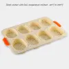 Moulds 8 Grids NonStick Silicone Cake Mold French Bread Mould Heat Resistant Burger Muffin Pan Tray Cupcake Kitchen Diy Baking Mold