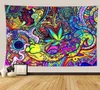 Tapestries Hippie Trippy Tapestry Wall Hanging Blanket Living Room Art Decors Decor Abstract Decoration188655221112729500
