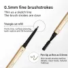 Enhancers 5 Colors Eyebrow Pen Waterproof Long Lasting Natural Dark Brown Black Eye Brow Pencil Cosmetics Beauty Women Makeup Eye Brow