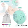 Care Elera Baby Electric Unhel Trimmer Polhero de unha -ferramenta Ferramenta Baby Care Kit Manicure Conjunto fácil de aparar com aparas de unhas para recém -nascidos