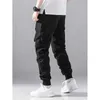 Pantalon masculin mens zipper détail le côté poche côté tracer la taille de la taille pantl2404