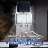 Dekorationer Ny 192 LED Solarlampa utomhusvägglampa IP65 Vattentäta Spotlights lamprörelsessensor Solar 3 Mode Street Light Garden Decor