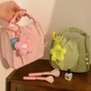 Bolsas de almacenamiento plisado lindo bolso de maquillaje de nube cosmética floral coreano insa moda cosmética colgante de percha