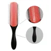 9-Rows Detangling Curly Hair Brush Detangler Hairbrush Scalp Massager Straight Wet Hair Comb for Women Men Home Salon