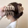 Haarclips Bronrettes Big Girl Hair Clip Zwarte Acryl -emmer gevormde krab transparante dames Koreaanse hoofddeksels