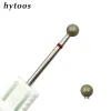 Bits Hytoos 5.0mm Ball Nagel Bohrer Bits Fein Diamant Nutikel Burr Russische Mühlen Elektrische Maniküre Drill Nails Accessoires Tool