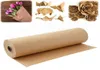 30 Meters Brown Kraft Wrapping Paper Roll Recycled Paper For Gift Crafts Painting Birthday Party Wedding Packaging Decoration Y0717583051