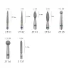 Bits Bits Diamond Nail Bits, bit de cutícula de 3/32 polegadas para exercícios de unhas, pregos de drill Manicure Pedicure Remover Tools para acrílico Gel Nails