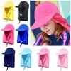 Lenços de nylon crianças anti-uv protetor solar chapéu presente respirável Multicolor Silk Hats Aboth Swimming Large Breathed Summer