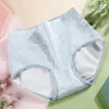 Culotte de femmes coton coton sans couture épreuve des sous-vêtements menstruels mignons mignons imprimés hauts couvertures complètes douces strings féminins confortables