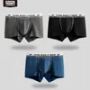 Underpants 52025 uomini pugili di biancheria intima da 3 pacchetti sportivi senza soluzione di continuità tronchi cotone mobile morbido e trasparato sexy alla moda traspirante