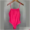 Swimwear pour femmes Sexy One Piece Bikini Femme Designer Swwears Soft Elastic Backless Sweet Splinge de haute qualité