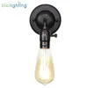 Wall Lamp Pull Chain Switch Scones Led Lights Chrome Loft Style Retro Vintage Iron Bedroom Bedside Lampen Stair Wandlamp