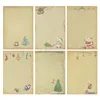 Party Decoration Christmas Vintage Kraft Paper Envelope Stationery Letter Pad Xmas Year Birthday Invitation Card