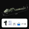 Electric/RC Car WPL B36-3 Modello di trasporto a remoto militare a grandezza naturale Numero 1/16 Auto RC Super Long Track Monster Car Monster Truckl2404