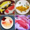 Moulds 1pc Fish Mold 3D Koi Fish Shape Plastic Cake Chocolate Jelly Mould DIY Soap Handmade Sugarcraft Mold Baking Molds