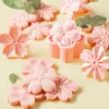 Formar 5st/Set Sakura Flower Cookie Mold Stamp Biscuit Cutter Cherry Blossom Diy Fondant Cake Decor Floral Mold Kök Bakningsverktyg