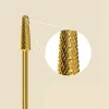 BITS GOLDEN TUNGSEN in carburo per perforazione per unghie Accessorio per macchine per manicure per mezze punta gel smellire limosta