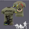 Herren T-Shirts Armee Veteranen Flagge Kleidung Herren Camo T-Shirt Herren Camo T-Shirt Retro 3D Komfortable Jugend Extra große Outdoor-Taktikxw