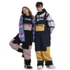 Pantalones para hombres pantalones de esquí de esquí de invierno a prueba de agua reflectante reflectante de esquí transpirable pantalones femenino pantalones de snowboard femenino