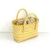 Candy Colored Basket Plastic Woven Beach Colorful Handbag New Women's Leisure Bag purses designer handbags sale