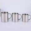 Kubki podwójna ścienna stalowa stalowa kawa kawa 300 ml przenośny thermo podróży Milk Milk Tea Cups Office Water